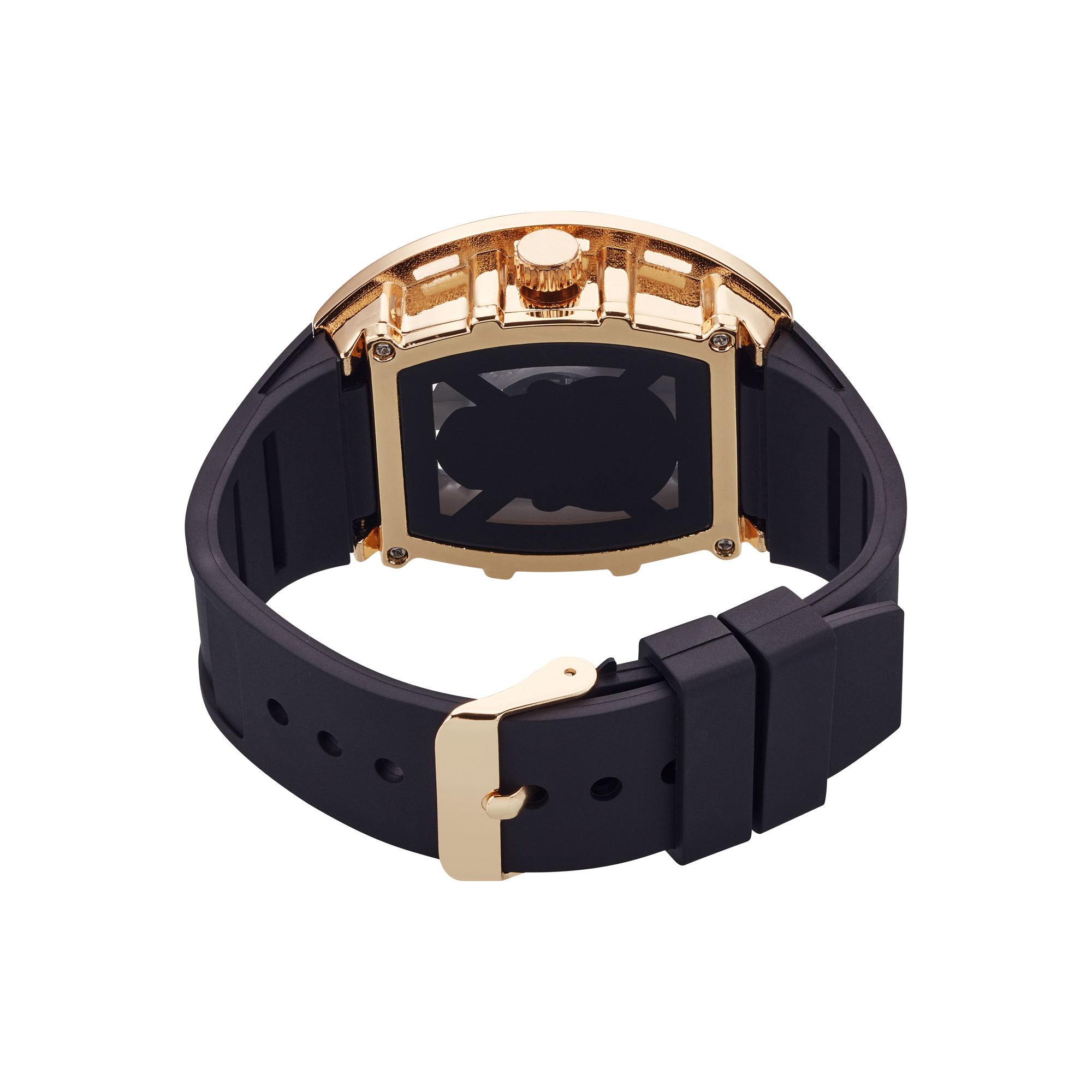 Ed Hardy Men's Matte Black Plastic Strap Watch 42mm