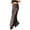 A-Brown835, variant on XIAONU Leopard Print Maxi Skirt For Women Bodycon Flared Hem Skirt Smooth Bold Night Out Skirts