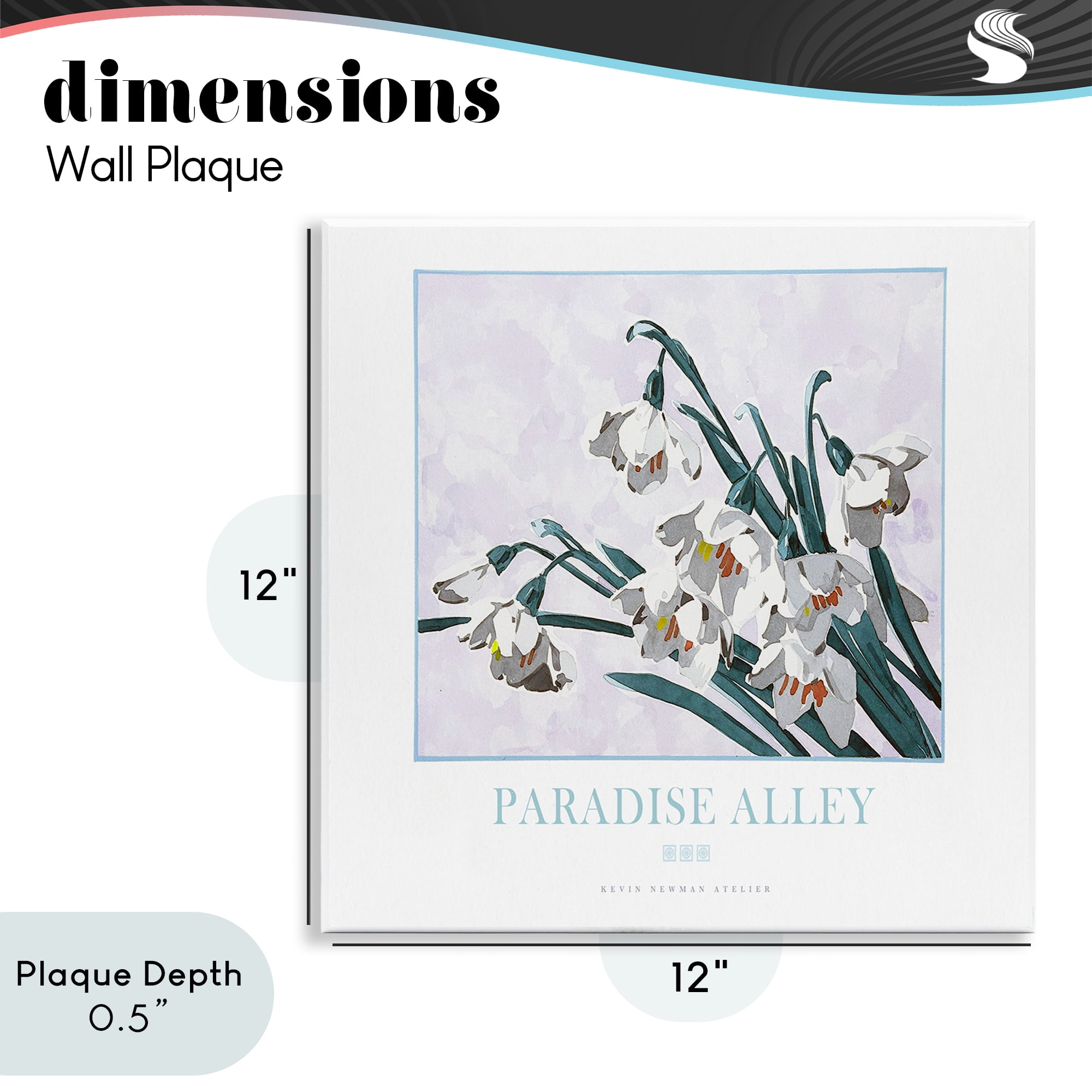 Stupell Industries Paradise Alley White Spring Blooms Wall Plaque Art, design by Jadei Graphics