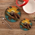 thumbnail image 2 of Coolnut Sloth Trivets Pot Holders Set of 2 Potholders for Kitchens Pure Cotton Thread Weave Trivets,Hot Pads for Kitchens,Coasters,Placemats,Spoon Rest for Cooking Home Decor, 2 of 7