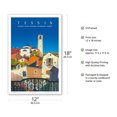 thumbnail image 2 of Tessin (Ticino) - Svizzera - Suisse - Southern Switzerland - Schweiz - Vintage Travel Poster by Daniele Buzzi 1943 - Master Art Print (Unframed) 12in x 18in, 2 of 4