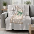 thumbnail image 2 of Happy Easter Bunny Blanket Soft Cozy Warm Throw Blanket for Couch, Plush Fuzzy Flannel Fleece Blankets for Sofa, Abstract Art Polka Dot Rabbit Bed Blankets Lightweight Gifts for Women, 32"x48", 2 of 9