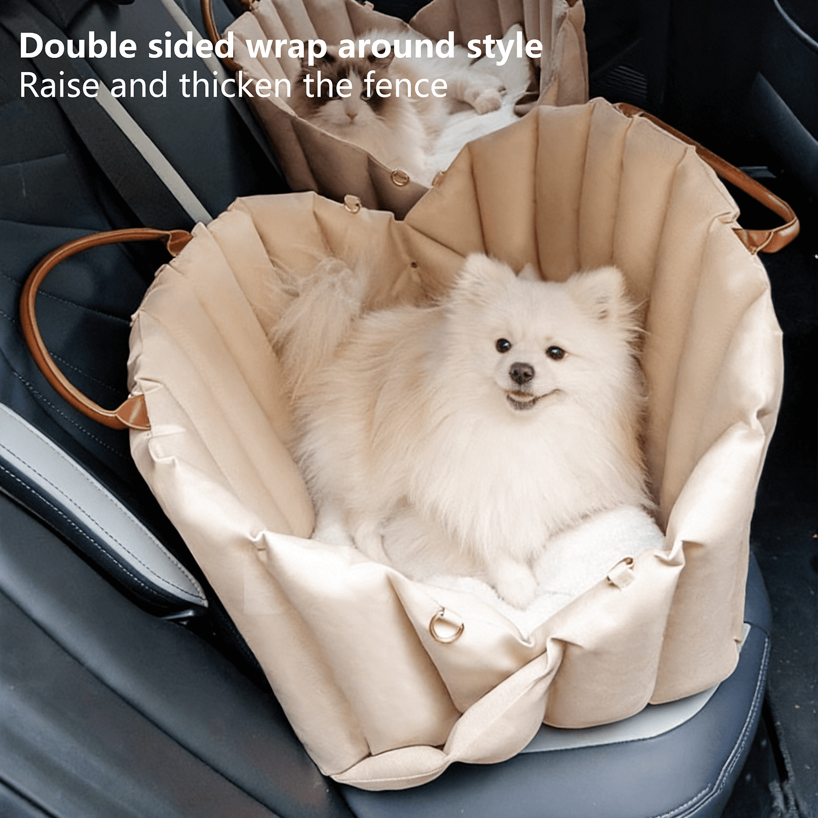 pet Backpack， Portable Pet Dog Bag for Travel Handbag Winter Warm Removable Outdoor Safety Seat Cat Supplies, for Cats & Dogs