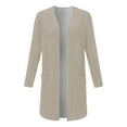 thumbnail image 4 of Ediodpoh Long Cardigan for Women Fall Open Front Cardigan with Pockets Casual Duster Lightweight Knit Sweater Khaki L, 4 of 4