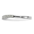 thumbnail image 3 of Solid 14K White Gold Diamond Wedding Band Ring Size 7.5 (.331 cttw.), 3 of 8