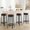 brown, variant on 2/4 PCS Home Kitchen 360° Swivel Bar Stool Set of 4, PU Leather Upholstered Counter Height Bar Stool with Metal Footrests, Mid Century Modern Barstool for Kitchen, Dinig Rooms, Apartments