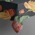 thumbnail image 3 of Pioneer Flower Floral Print Pattern Rectangle Tablecloth 60"x84",Waterproof Polyester Rectangle Table Cloth, Wipeable Spillproof Polyester Tablecloth for Dining, Camping, Indoor and Outdoor, 3 of 5