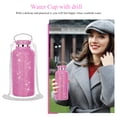 thumbnail image 4 of Termo de diamantes de 350 ml con cadena, termo con cristales de imitación, botella de agua con purpurina, regalo para niña y mujer (rosa), 4 of 7