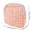 thumbnail image 2 of Unique Bargains 1 Pc Lady Portable Square Lipstick Bag for Travel Red Polyester, 2 of 6