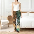 thumbnail image 4 of Cauagu Seasonal Tree Reflection Pajama Pants for Women Loose Fit Wide Leg Trouser Pants Casual Elastic Waist Drawstring Lounge Pants, 4 of 6