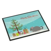 Carolines Treasures CK4430JMAT Agouti Chinchilla Merry Christmas Door Mat Indoor Rug or Outdoor Welcome Mat 24x36