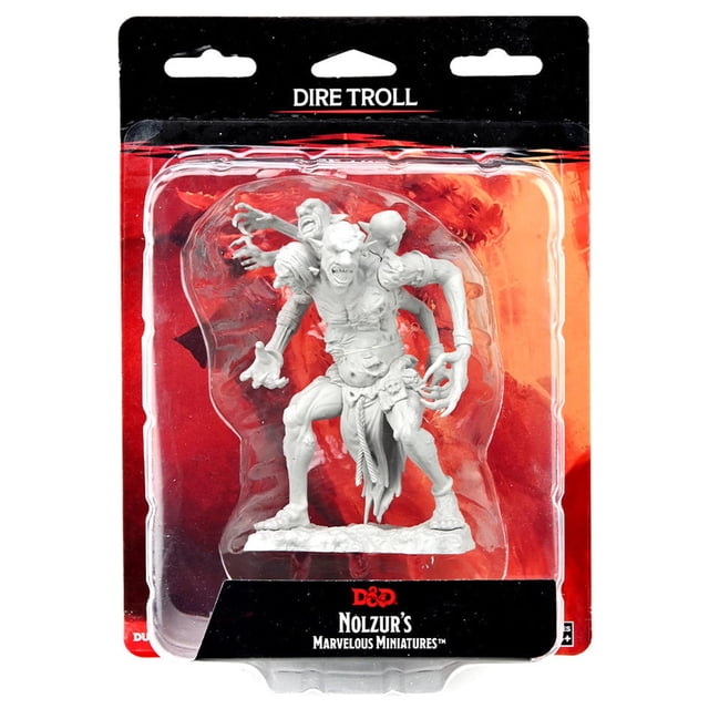 Figura miniatura WizKids D&D Nolzur's Marvelous Dire Troll x6