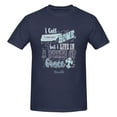 thumbnail image 5 of Blessed Girl State Of Grace Men'S Basic Short Sleeve T-Shirt Navy Blue 4x-Large, 5 of 5