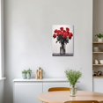 thumbnail image 3 of ZHONGYUTONG Red Rose Canvas Wall Art Elegant Rose Flower Painting Prints Blooming Floral Picture Romantic Artwork for Girls' Bedroom Framed (24.00" x 36.00"), 3 of 6