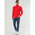 thumbnail image 4 of INSPIRE CHIC Chandail à Col Roulé pour Homme à Manches Longues Extensible Coupe Ajustée, 4 of 7