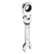 thumbnail image 1 of Llave Combinada de Trinquete con Cabeza Flexible 9mm Métrica 72-Dientes Acero CR-V Revestimiento de Cromo Pulido Llave de Trinquete para Sujetadores Tuerca Tornillo, 1 of 7