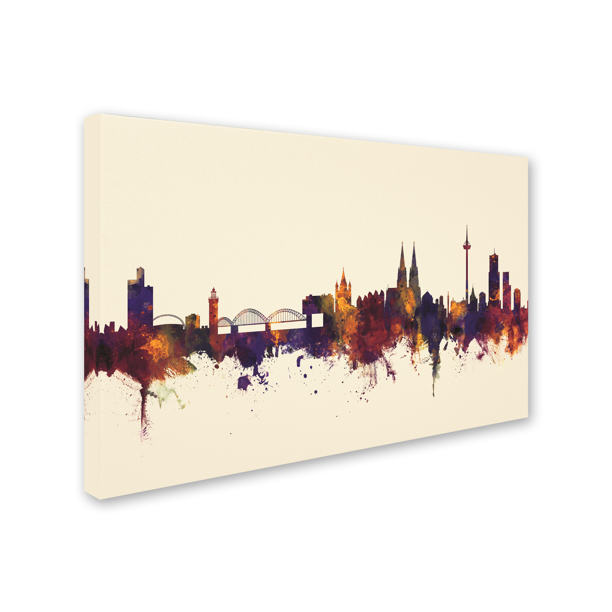 Trademark Fine Art 'Cologne Germany Skyline V' Canvas Art by Michael Tompsett