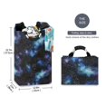 thumbnail image 2 of Yayeee Freestanding Laundry Hamper with Handle Collapsible Large Storage Basket for Clothes, Watercolor Galaxy, 2 of 7
