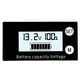 thumbnail image 5 of Indicador capacidad la batería DC 8-100V Medidor voltaje digital (temperatura alarma) Blanco, 5 of 5