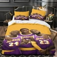 thumbnail image 3 of Housse de Couette Kobe Bryant Imprimée avec Fermeture Éclair, Simple Face en Microfibre 135*200 cm, 3 of 5