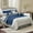 Blue, variant on Elegant Comfort 12-Piece Bed-in-a-Bag, Cirena Microsuede Comforter Collection with 6-Piece Sheet Set, Smart Pockets and Decorative Pillows, All Season Bedding, 12PC Cirena, King, Purple
