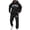 Black-A#2076VV, variant on Sweat Suits for Men 2 Piece Drawstring Fleece Sweatshirt and Joggers Set Fall Winter Big and Tall Men Sweatsuits Dark Gray XXXL