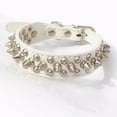 thumbnail image 2 of TopLLC Cuir Clouté Chien Chien Collier Sangle de Cou WH/S, 2 of 2