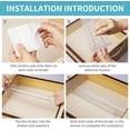 thumbnail image 2 of Adjustable Length Clear Plastic Shelf Fences For Closet And Kitchen, Product Divider System With Space Saving Design And Adhesive Tape Protection, Expandable Drawer Dividers For, 2 of 7