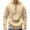 Khaki, variant on ITSAME Boys Half Zip Hoodie Pullover Long Sleeve Active Fit Casual Sweatshirt with Kangaroo Pocket Size 7