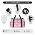 thumbnail image 4 of Disketp Pink bows Bolsa de Viaje Tipo Duffle, Bolso de Mano para Fin de Semana para Mujer, Bolsa de Gimnasio Ligera para Hombre, Esencial para Viajes, 4 of 7