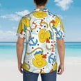 thumbnail image 6 of Disketp Hawaiian Shirts For Men,Ducks And Anchors Print Mens Casual Short Sleeve Button Down Shirts Beach Shirt, 6 of 8