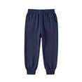 thumbnail image 3 of Lmnyox Toddler Kid's Sweatpants Fashion Elastic Waist Cuffed Pants Plain Athletic Trousers with Pockets, 3 of 6