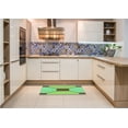 thumbnail image 6 of Ahgly Company Machine Washable Indoor Square Transitional Green Onion Green Area Rugs, 6' Square, 6 of 7