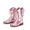 PINK, variant on DREAM PAIRS Girls' Mid-Calf Cowboy Boots, Western Riding Boots for Toddler/Little Kid/Big Kid