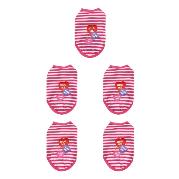 Greeniant Chalecos a rayas con letras para mascotas, camisetas con absorción de sudor, ropa bonita para cachorros, camisas para perros, disfraces, Type2 NO2 Greeniant CBP341227