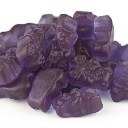 Raisin Gummi Bears 2 livres raisin Candy Violet bears gommeux