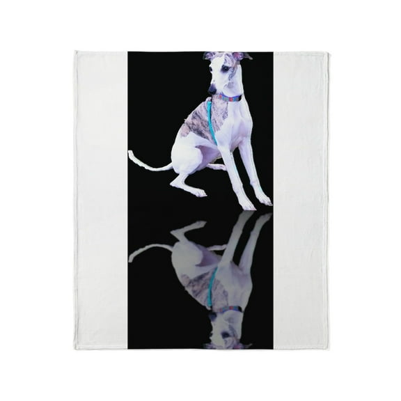 CafePress - Whippet Reflection Throw Blanket - Soft Fleece Throw Blanket, 50"x60" for All Ages