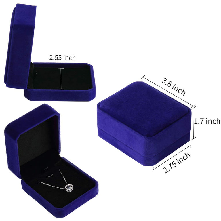 Luxury Necklace & Chain Box with Velvet Lining