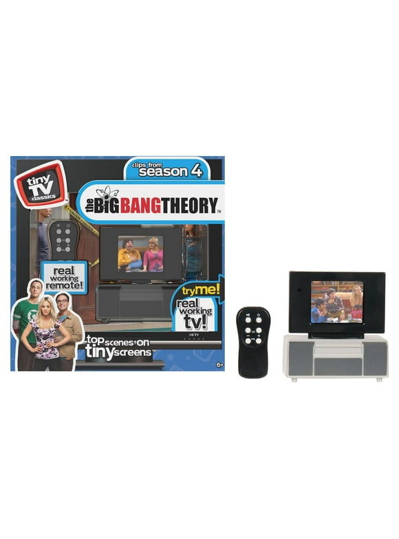 Tiny TV Classics - The Big Bang Theory Edition - Collectible Toy - Watch Top Big Bang Theory Scenes on a Real-Working Tiny TV with Working Remote