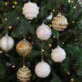 thumbnail image 5 of 6 piezas de adornos de bolas de Navidad, adornos de oro blanco, decoración colgante para árbol de Navidad para Navidad 2025, regalo colgante para fiesta de Navidad, 5 of 5