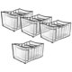 thumbnail image 4 of Organizador de ropa de 7 rejillas de 4 piezas, organizador de ropa plegable para armario, caja de almacenamiento con compartimento para ropa con cajón lavable, 4 of 5