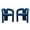 Navy Blue, variant on Homefun Velvet Barrel Dining Chairs Set of 2 Modern Accent Armchairs Upholstered Kitchen Living Room Seating Contemporary Design