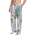 thumbnail image 2 of Balery The World Map with Cartoon Animals print Men's Pajama Pants,Ultra Lightweight Pjs,Lounge Pant-Large, 2 of 9