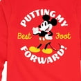 thumbnail image 3 of Mickey & Friends - Putting My Best Foot Forward - Toddler And Youth Long Sleeve Graphic T-Shirt, 3 of 5