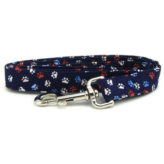Red White & Blue Paws Dog Leash - Size - Large