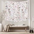 thumbnail image 5 of Flowers Birds Tapestry for Bedroom Wall Hanging Tapestry, Farmhouse Botanical Floral Branches Plants Ceiling Backdrop Tapestries Poster Blanket Wall Decor for Teens Room Living Room Dorm 59" x 79", 5 of 8