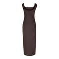 thumbnail image 4 of Summer Fashion Plus Size Dresses for Women 2025 Elegant Classy Sexy Splicing Temperament Sleeveless Slit Long, 4 of 8