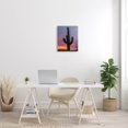 thumbnail image 2 of Looming Desert Cactus Silhouette Landscape Photograph Gallery Wrapped Canvas Print Wall Art, 2 of 7