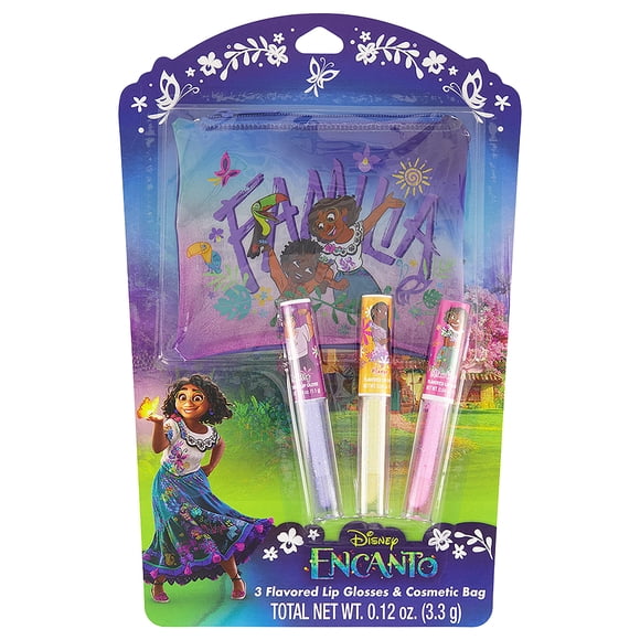 Set de brillo labial Encanto Diecut de Centric Brands, 3 piezas, con bolsa