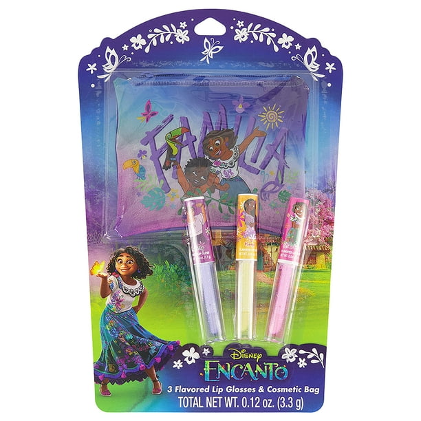 Set de brillo labial Encanto Diecut de Centric Brands, 3 piezas, con bolsa